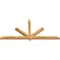 Ekena Millwork Kennewick Rough Sawn Timber Gable Bracket, Western Red Cedar, 96"W x 44"H x 4"D x 4"F, 11/12 Pitch GBW096X44X0404KEN00RWR - alternate 5